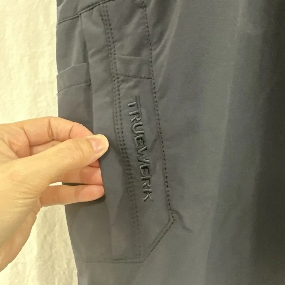 Truewerk T1 Werkshort Blue Shorts Mens Sz 42 Long Outdoor Utility Cargo Stretch